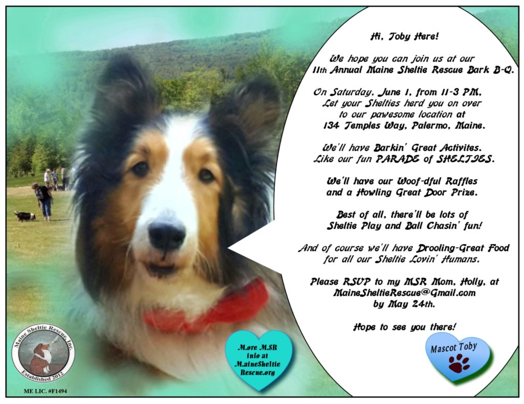 Bark-B-Q | Maine Sheltie Rescue